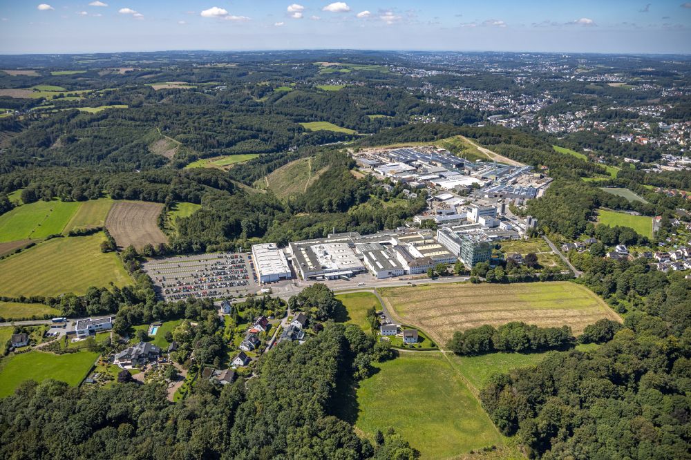 Aerial image Ennepetal - Building and production halls on the premises dormakaba on place DORMA Platz in Ennepetal at Ruhrgebiet in the state North Rhine-Westphalia, Germany