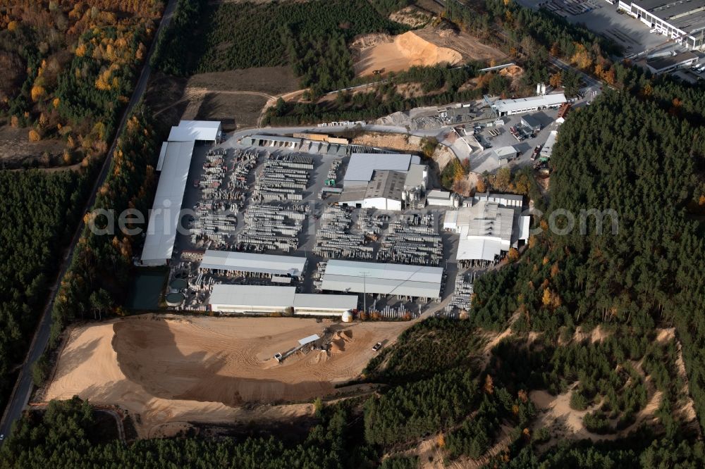Aerial photograph Neumarkt in der Oberpfalz - Building and production halls on the premises Egner + Sohn GmbH in Neumarkt in der Oberpfalz in the state Bavaria, Germany