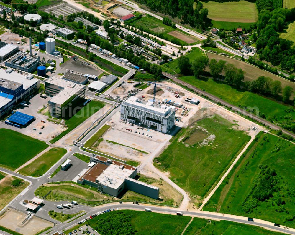 Aerial image Biberach an der Riß - Building and production halls on the premises of Firma Boehringer Ingelheim Pharma GmbH & Co. KG in Biberach an der Riss in the state Baden-Wuerttemberg, Germany