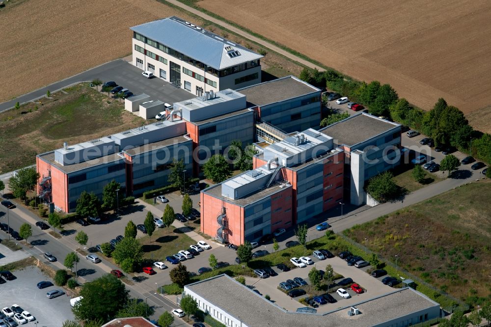 Aerial image Würzburg - Building and production halls on the premises on Friedrich-Bergius-Ring in Wuerzburg in the state Bavaria, Germany
