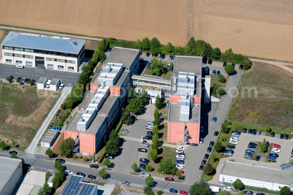 Aerial photograph Würzburg - Building and production halls on the premises on Friedrich-Bergius-Ring in Wuerzburg in the state Bavaria, Germany