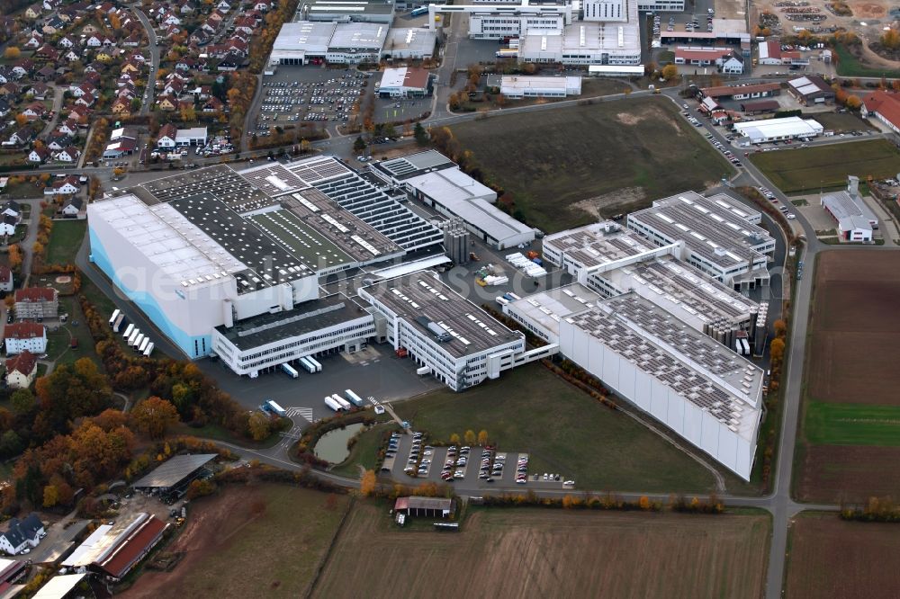 Dietenhofen from the bird's eye view: Building and production halls on the premises of geobra Brandstaetter Stiftung & Co. KG in Dietenhofen in the state Bavaria, Germany