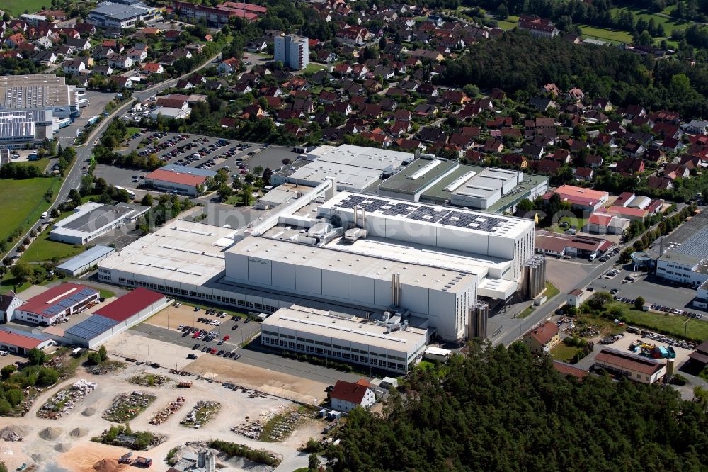 Dietenhofen from above - Building and production halls on the premises of geobra Brandstaetter Stiftung & Co. KG in Dietenhofen in the state Bavaria, Germany
