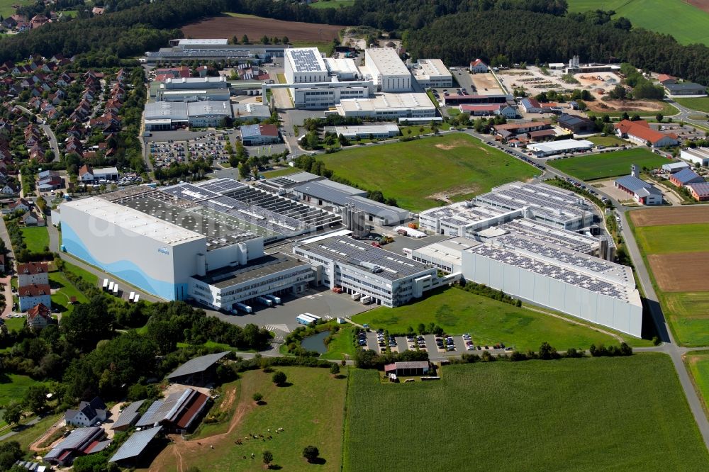 Aerial image Dietenhofen - Building and production halls on the premises of geobra Brandstaetter Stiftung & Co. KG in Dietenhofen in the state Bavaria, Germany
