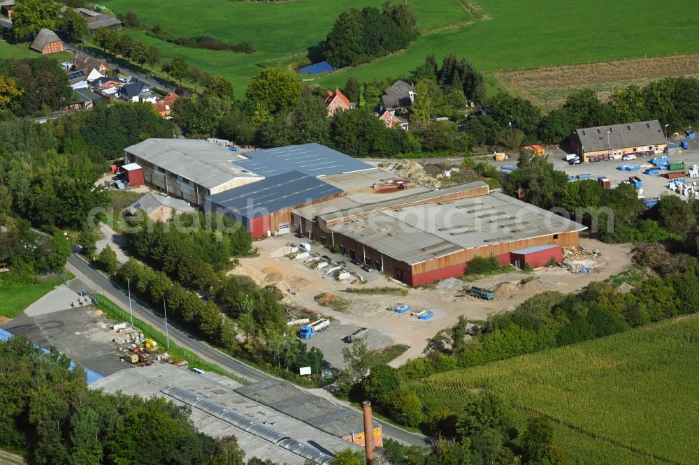 Aerial photograph Buchhorst - Building and production halls on the premises of Gollnow GmbH in Buchhorst in the state Schleswig-Holstein, Germany