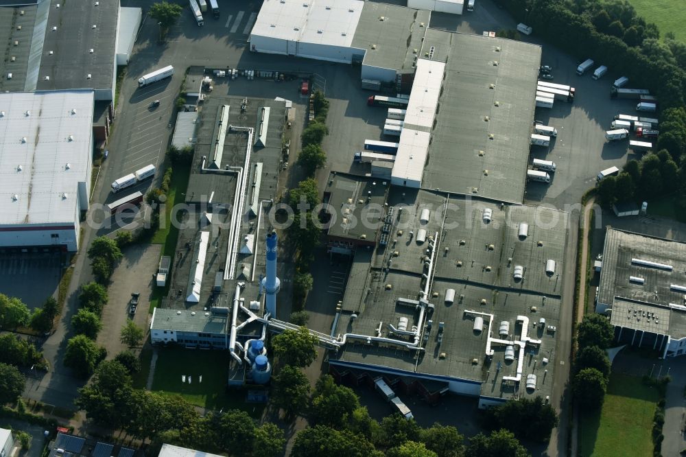 Aerial image Schenefeld - Building and production halls on the premises of Hermes Schleifmittel GmbH & CO. KG on Osterbrooksweg in Schenefeld in the state Schleswig-Holstein