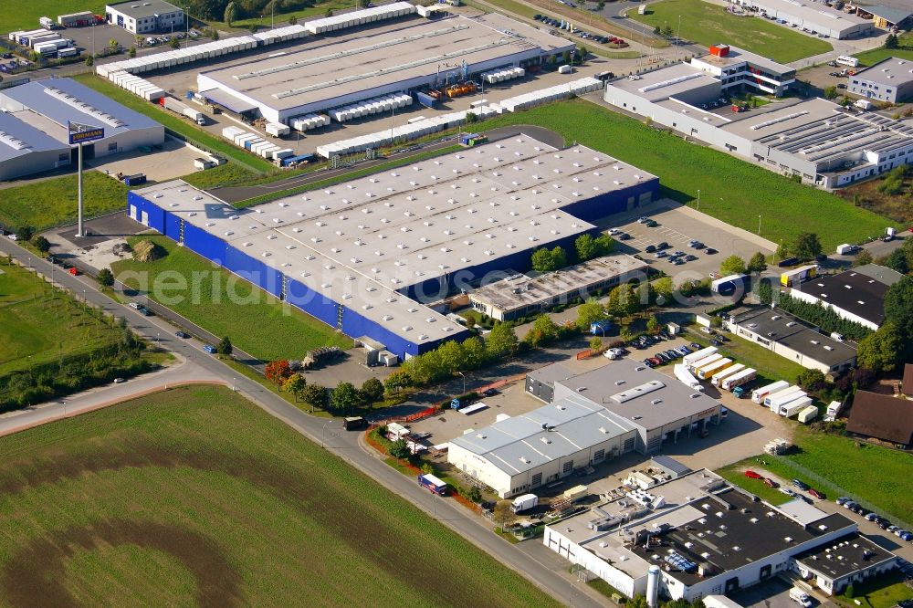 Aerial photograph Dissen am Teutoburger Wald - Building and production halls on the premises of the Hoermann KG in Dissen am Teutoburger Wald in the state Lower Saxony, Germany