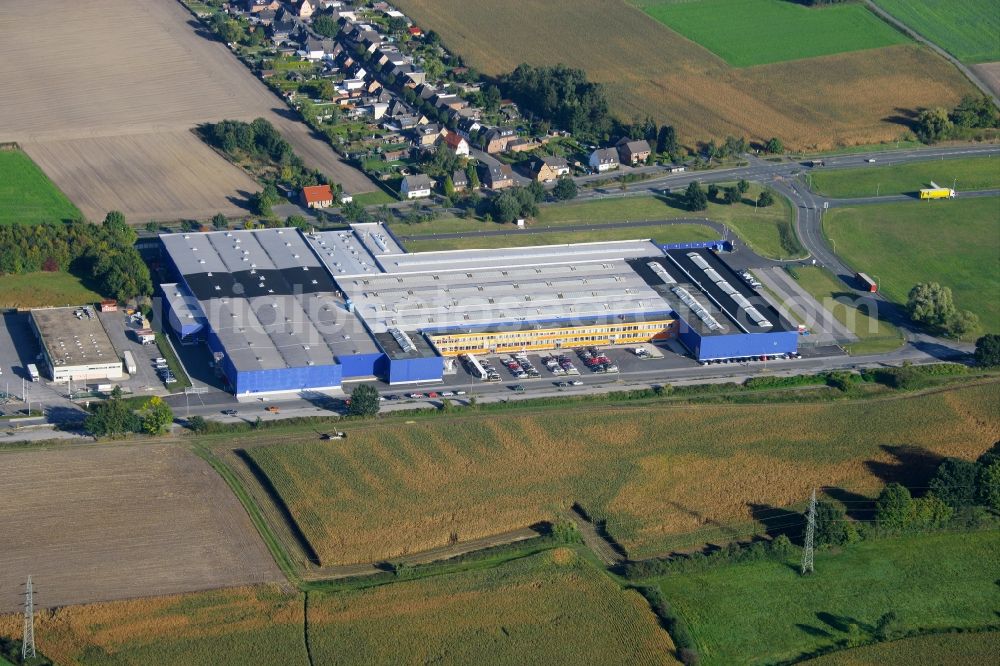 Aerial image Werne - Building and production halls on the premises of the Hoermann KG in Werne in the state North Rhine-Westphalia, Germany