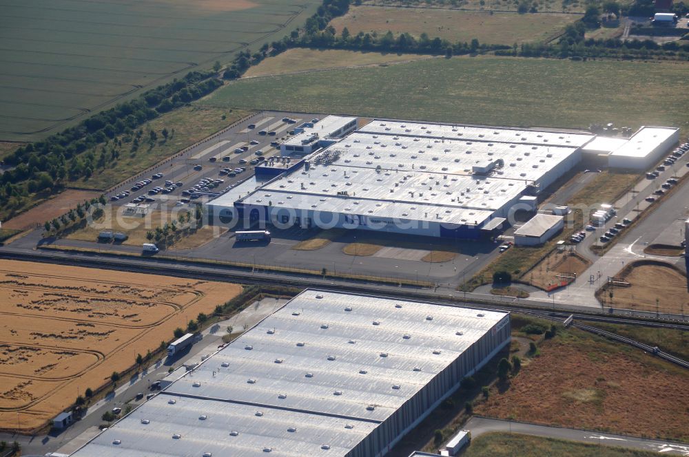 Aerial photograph Bittstädt - Building and production halls on the premises IHI Charging Systems International on street Wolff-Knippenberg-Strasse in Bittstaedt in the state Thuringia, Germany