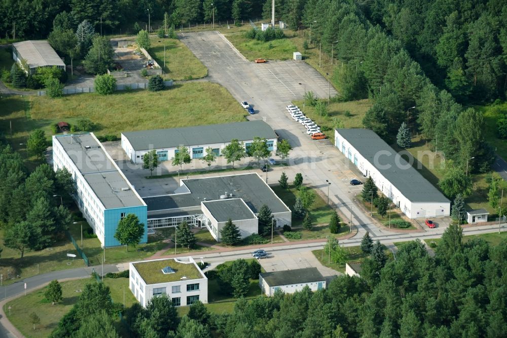 Aerial photograph Hohen Neuendorf - Building on the work area of the land company streets being Brandenburg, official site Stolpe in high new village in the federal state Brandenburg, Germany