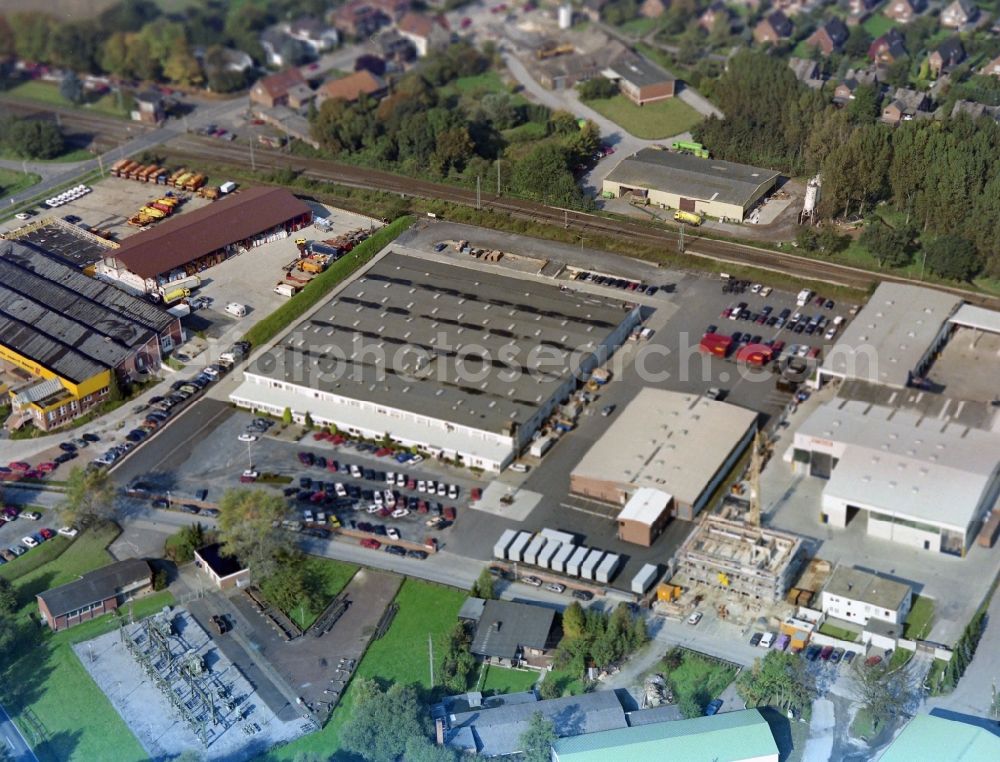 Aerial photograph Nottuln - Building and production halls on the premises von Meypack Verpackungssystemtechnik GmbH in Nottuln in the state North Rhine-Westphalia, Germany