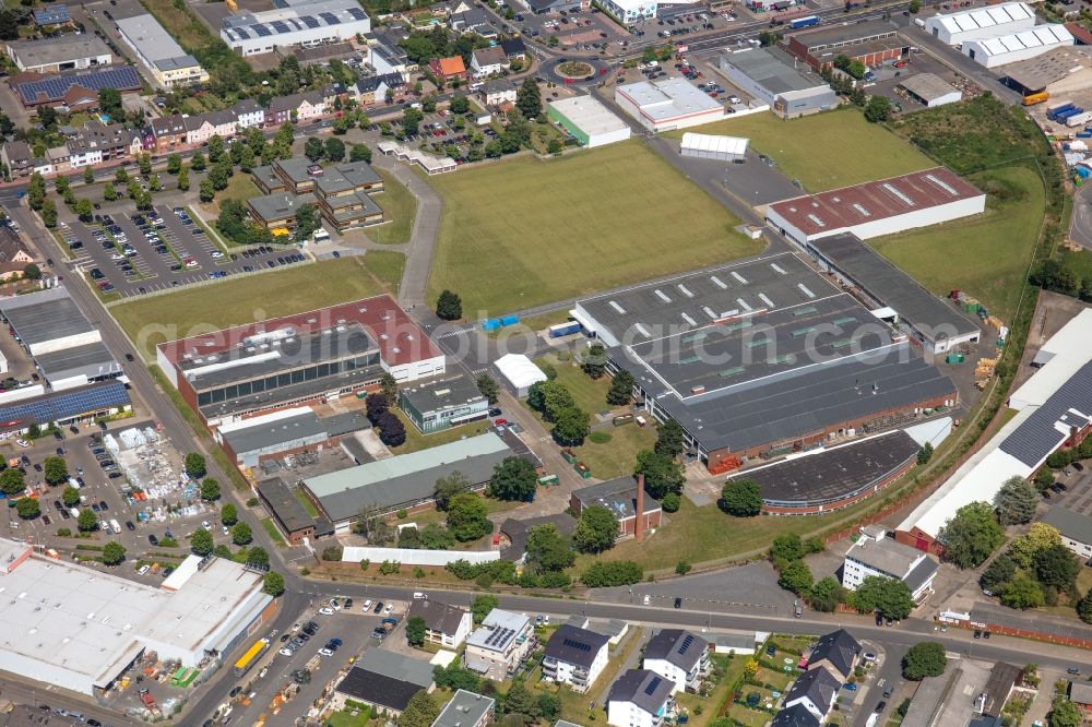 Aerial image Euskirchen - Building and production halls on the premises Miele & Cie. KG, Technology Center Drives along Roitzheimer Strasse in Euskirchen in the state North Rhine-Westphalia, Germany