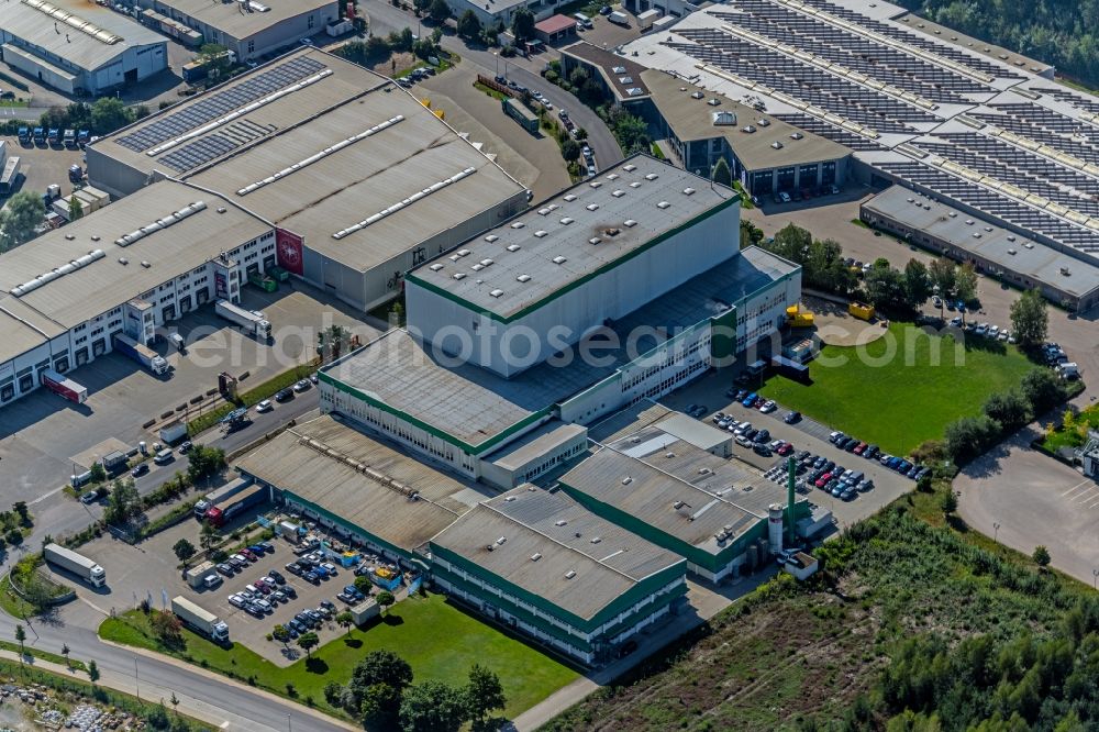 Aerial photograph Roth - Building and production halls on the premises der Nutrichem Diaet + Pharma GMBH An of Laende in Roth in the state Bavaria, Germany