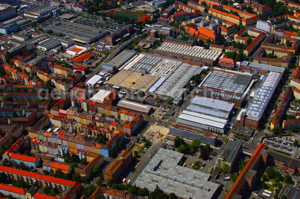 Aerial image Nürnberg - Building and production halls on the premises of SIEMENS AG in the district Gugelstrasse in Nuremberg in the state Bavaria, Germany
