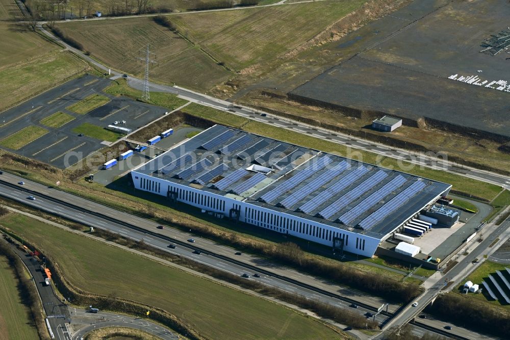 Aerial photograph Niestetal - Building and production halls on the premises of SMA in Niestetal in the state Hesse, Germany