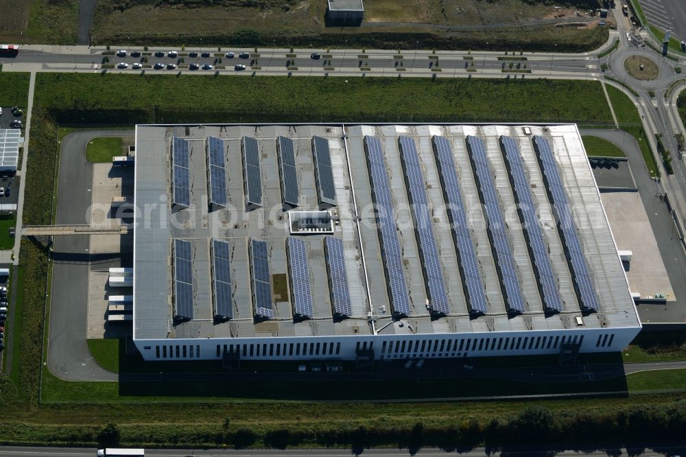 Aerial image Niestetal - Building and production halls on the premises of SMA Solar Technology AG in Niestetal in the state Hesse