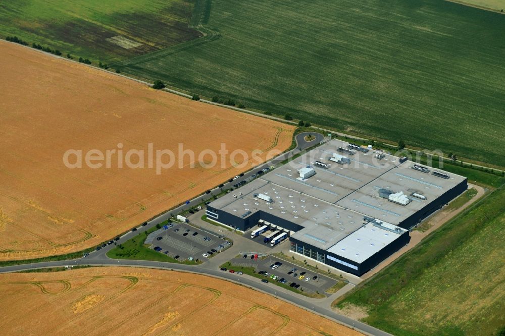 Aerial image Ilsenburg (Harz) - Building and production halls on the premises of thyssenkrupp Valvetrain GmbH Am Industriepark in Ilsenburg (Harz) in the state Saxony-Anhalt, Germany