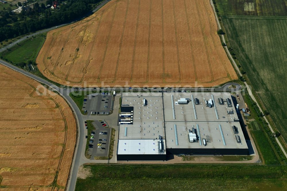 Aerial photograph Ilsenburg (Harz) - Building and production halls on the premises of thyssenkrupp Valvetrain GmbH Am Industriepark in Ilsenburg (Harz) in the state Saxony-Anhalt, Germany