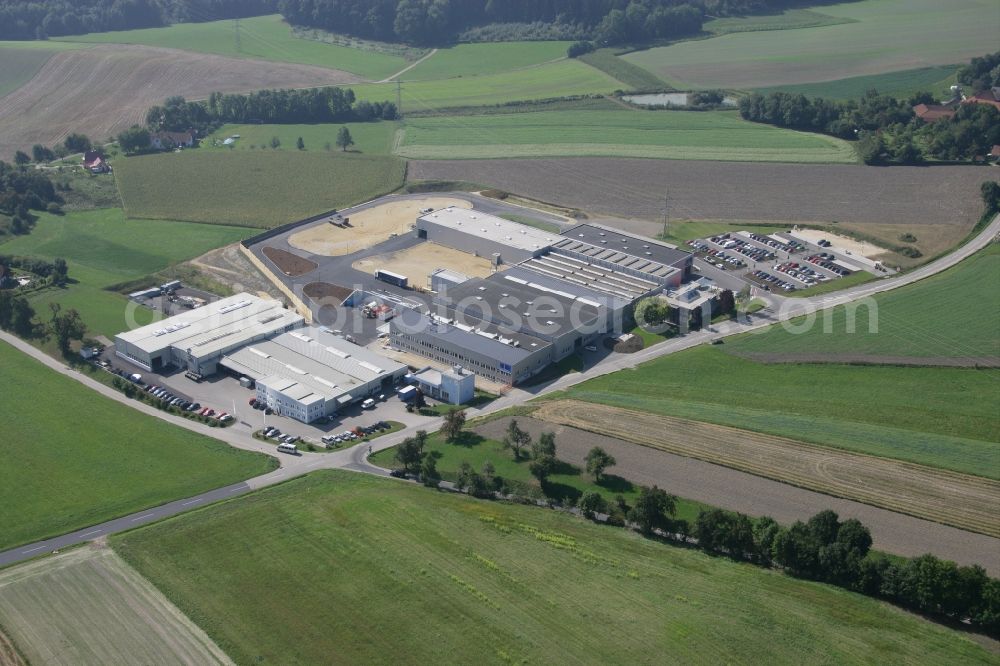 Aerial image Imling - Building and production halls on the premises of TORTEC Brandschutztor GmbH in Imling in Oberoesterreich, Austria