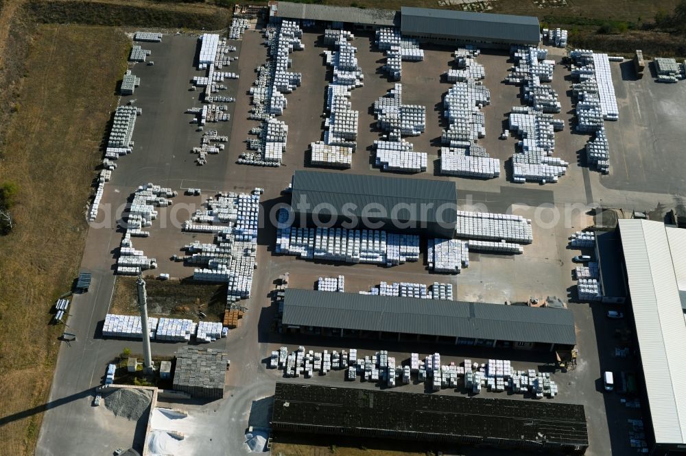 Aerial photograph Groß Rosenburg - Building and production halls on the premises of Weco GmbH & Co. KG on Sachsendorfer Strasse in Gross Rosenburg in the state Saxony-Anhalt, Germany