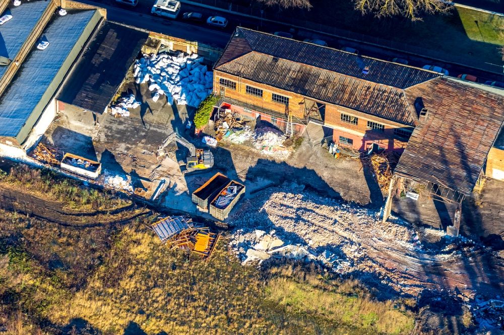 Aerial image Unna - Building and production halls on the premises of Werkstatt in Kreis Unna GmbH on Viktoriastrasse in the district Alte Heide in Unna in the state North Rhine-Westphalia, Germany