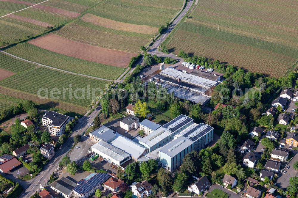 Aerial image Landau in der Pfalz - Building and production halls on the premises of Wickert Maschinenbau GmbH on street Wollmesheimer Hoehe in Landau in der Pfalz in the state Rhineland-Palatinate, Germany