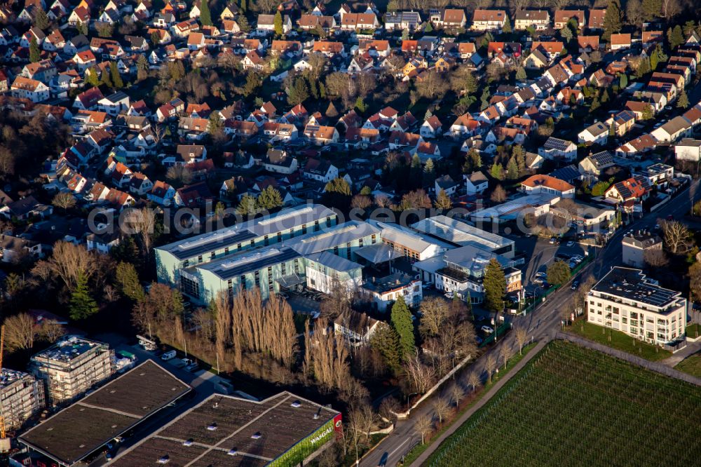 Aerial image Landau in der Pfalz - Building and production halls on the premises of Wickert Maschinenbau GmbH on street Wollmesheimer Hoehe in Landau in der Pfalz in the state Rhineland-Palatinate, Germany