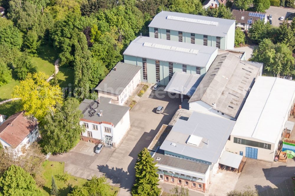 Aerial image Landau in der Pfalz - Building and production halls on the premises of Wickert Maschinenbau GmbH in the district Wollmesheim in Landau in der Pfalz in the state Rhineland-Palatinate, Germany