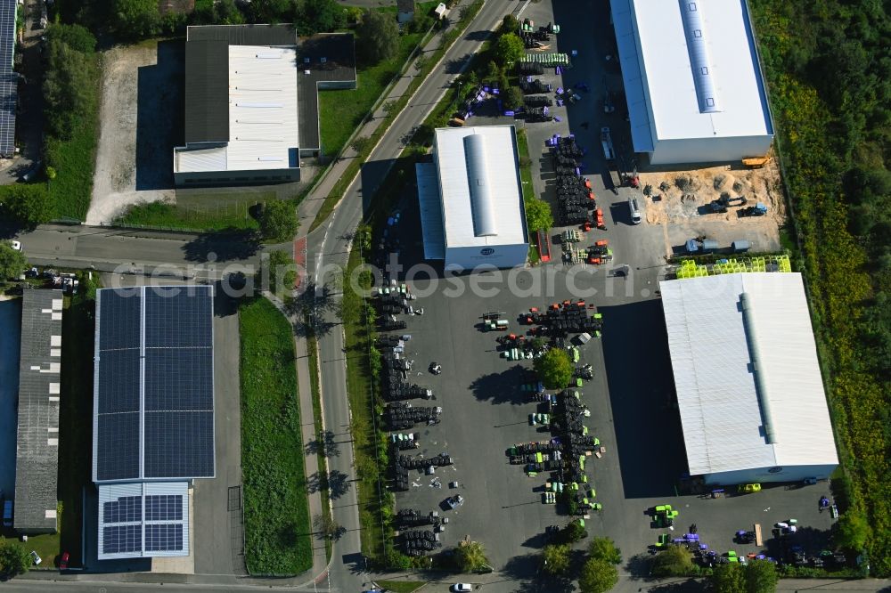 Aerial photograph Lauingen - Building and production halls on the premises of Zill GmbH & Co. KG in Lauingen in the state Bavaria, Germany