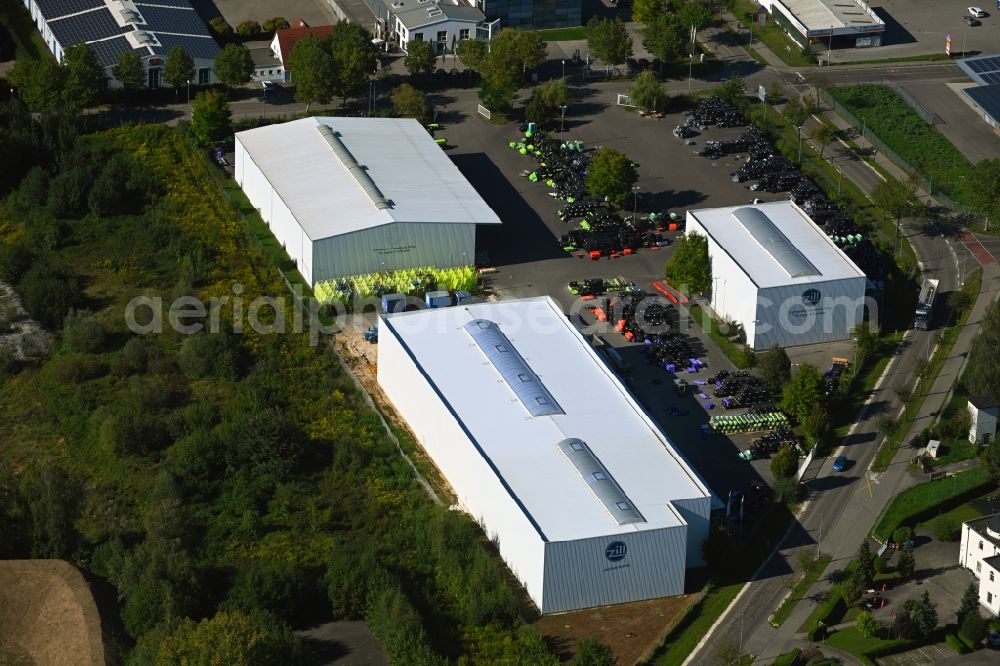 Aerial photograph Lauingen - Building and production halls on the premises of Zill GmbH & Co. KG in Lauingen in the state Bavaria, Germany