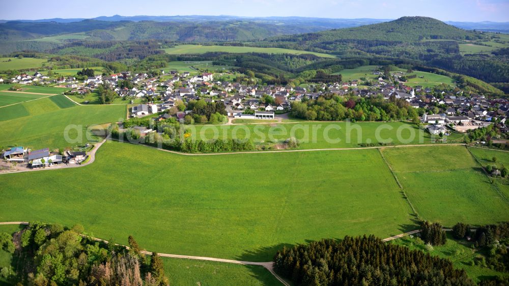 Wershofen from above - Wershofen in the state Rhineland-Palatinate, Germany