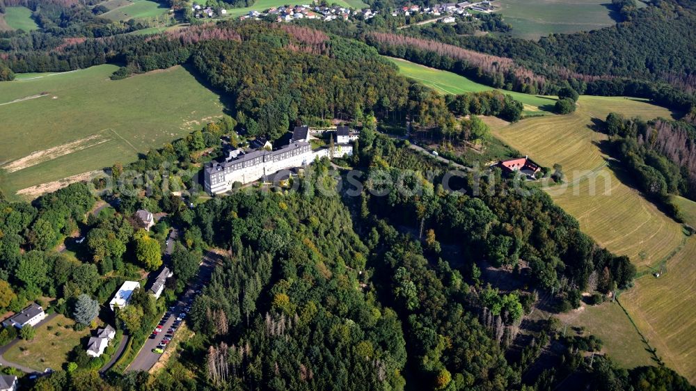Aerial photograph Waldbreitbach - Westerwaldklinik in Waldbreitbach in the state Rhineland-Palatinate, Germany