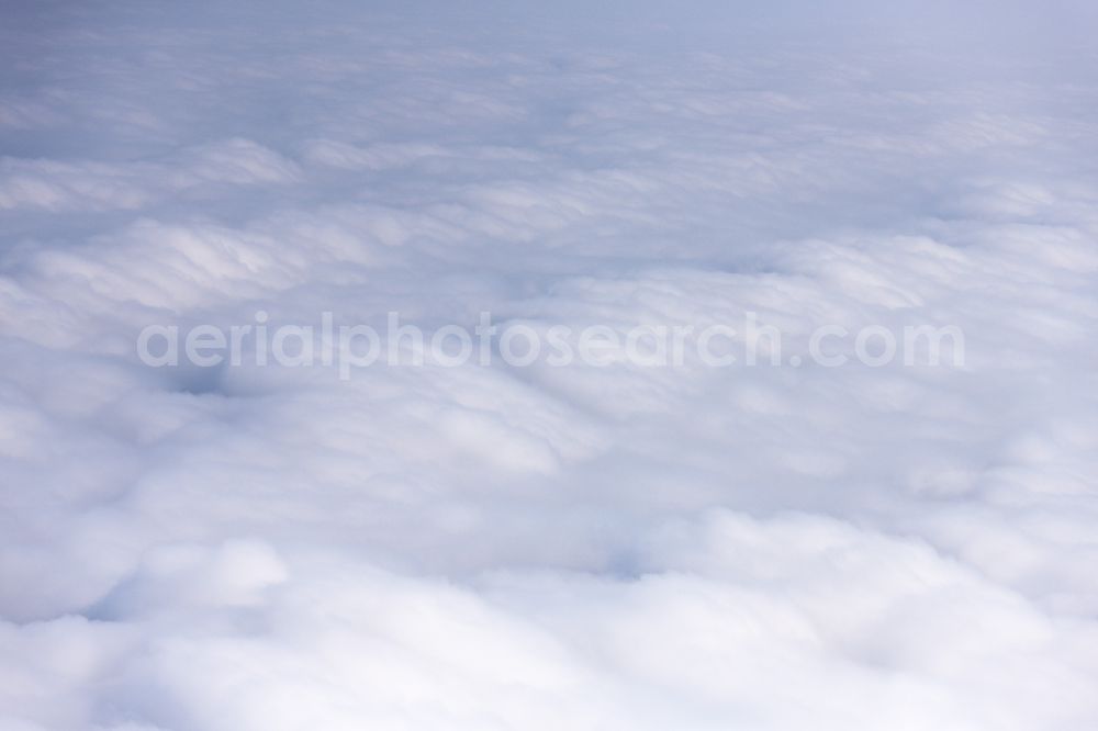 Aerial image Münster - Weather conditions with cloud formation in Muenster in the state North Rhine-Westphalia, Germany