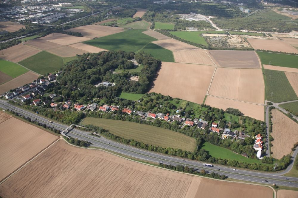 Aerial image Wiesbaden, Fort Biehler - Wiesbaden, Stadtteil Erbenheim, Fort Biehler,