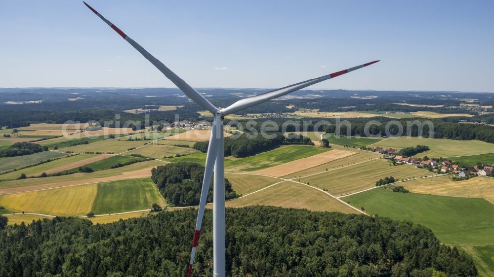 Aerial photograph Oberpfalz - Windmill, Upper-Palatinate, in the state of Bavaria, Germany