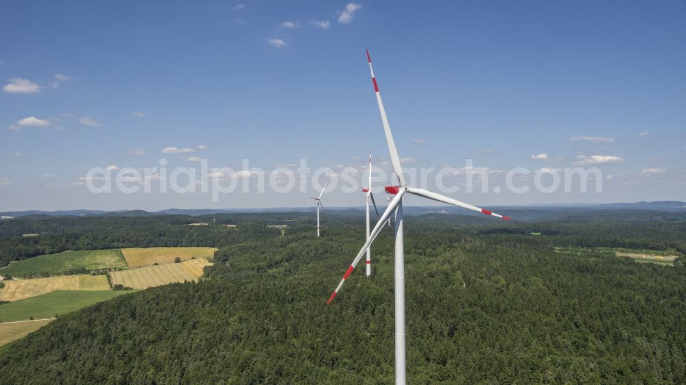 Oberpfalz from the bird's eye view: Windmill, Upper-Palatinate, in the state of Bavaria, Germany
