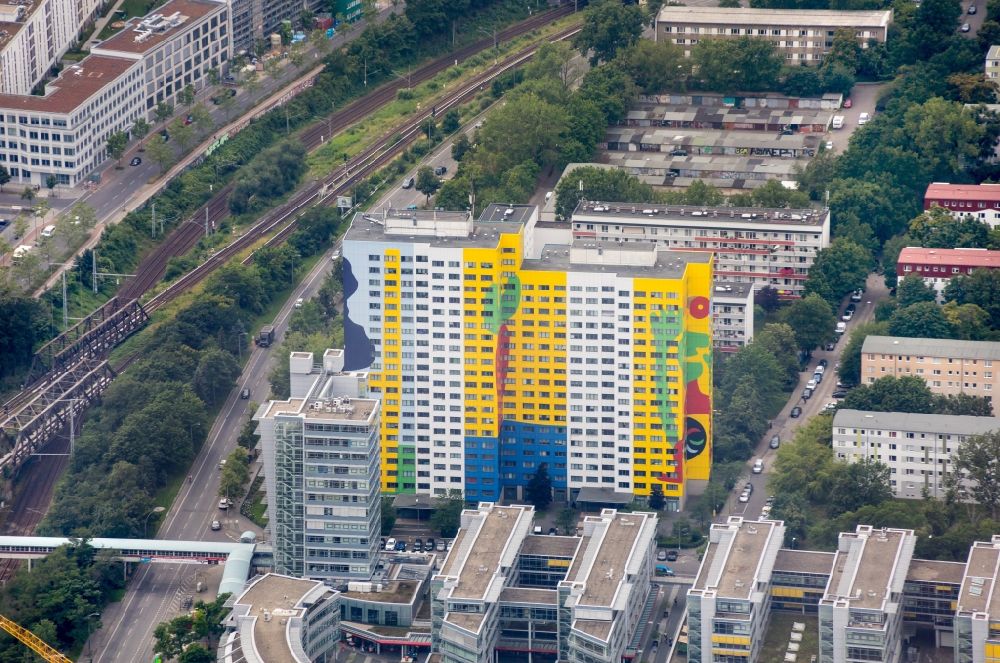 Berlin from above - Residential and commercial building Gustavo Haus in Berlin, Germany