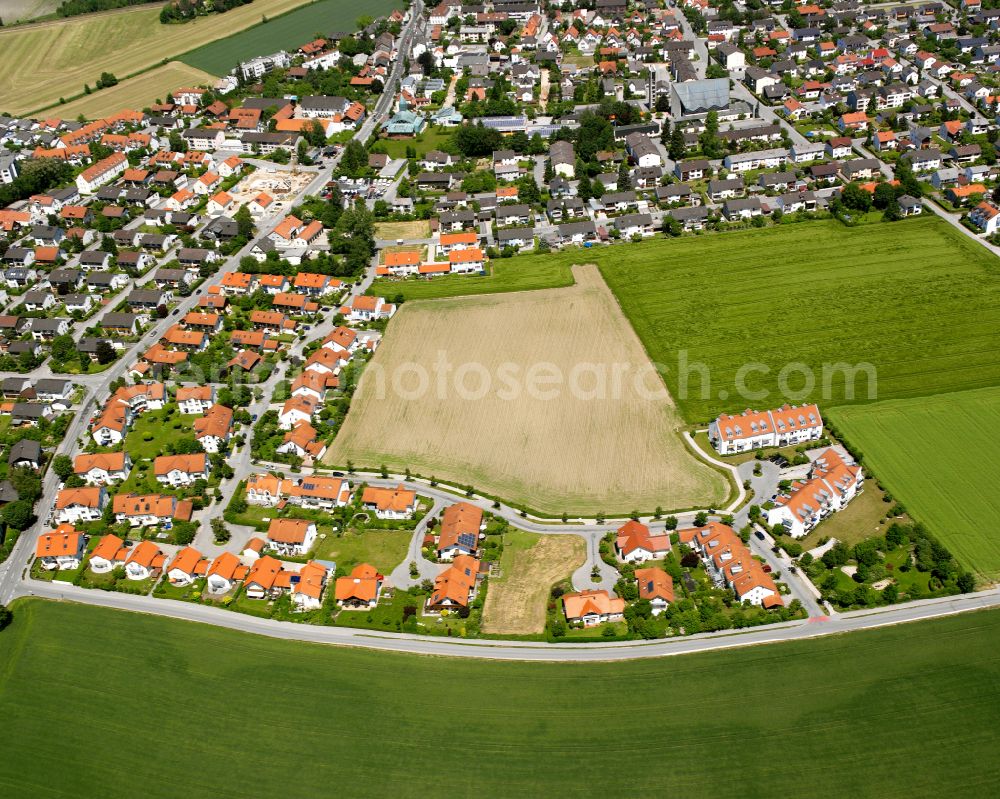 Altötting from the bird's eye view: Single-family residential area of settlement in Altötting in the state Bavaria, Germany