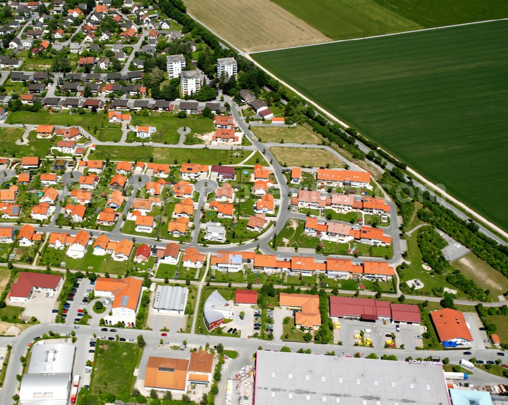 Aerial image Altötting - Single-family residential area of settlement in Altötting in the state Bavaria, Germany