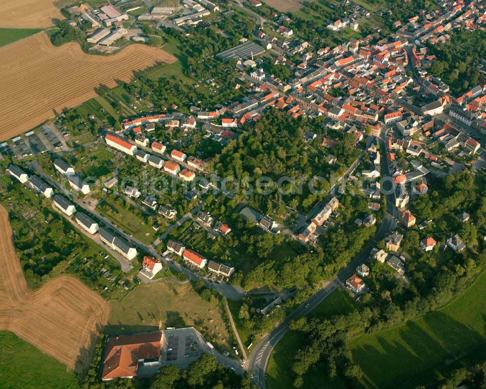 Aerial image Auma - Single-family residential area of settlement in Auma in the state Thuringia, Germany