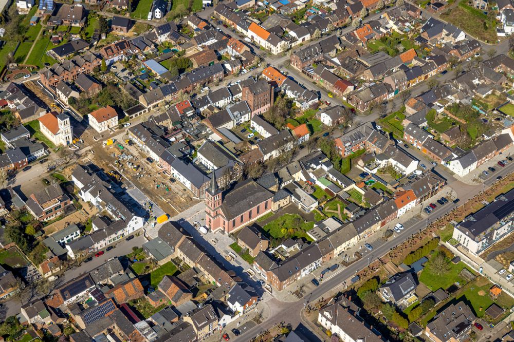 Aerial photograph Büderich - Residential area of single-family settlement in Büderich at Ruhrgebiet in the state North Rhine-Westphalia, Germany