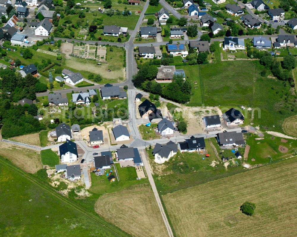 Aerial photograph Bell (Hunsrück) - Single-family residential area of settlement in Bell (Hunsrück) in the state Rhineland-Palatinate, Germany