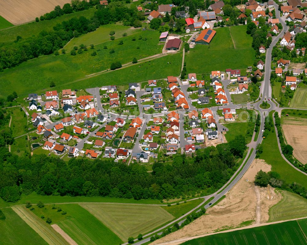 Biberach an der Riß from above - Single-family residential area of settlement in Biberach an der Riß in the state Baden-Wuerttemberg, Germany