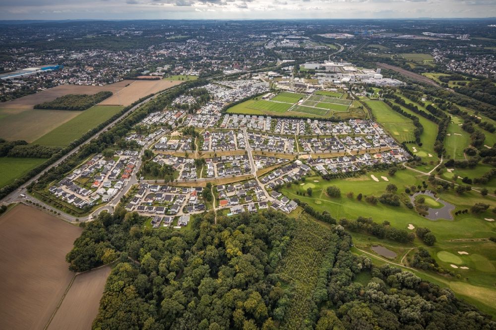 Aerial image Dortmund - Single-family residential area of settlement Brackeler Feld in the district Brackel in Dortmund in the state North Rhine-Westphalia, Germany