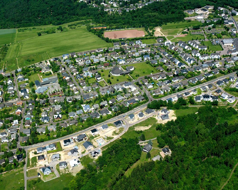 Buchholz from the bird's eye view: Single-family residential area of settlement in Buchholz in the state Rhineland-Palatinate, Germany
