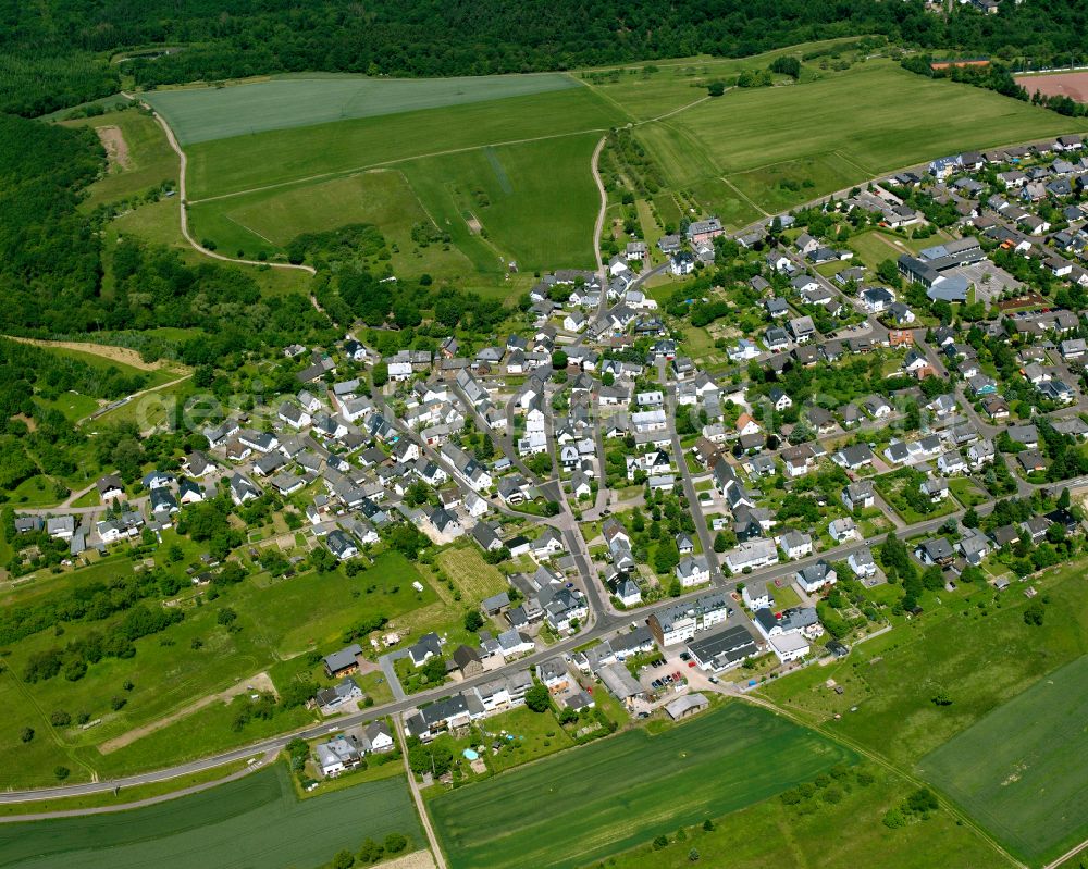 Aerial image Buchholz - Single-family residential area of settlement in Buchholz in the state Rhineland-Palatinate, Germany