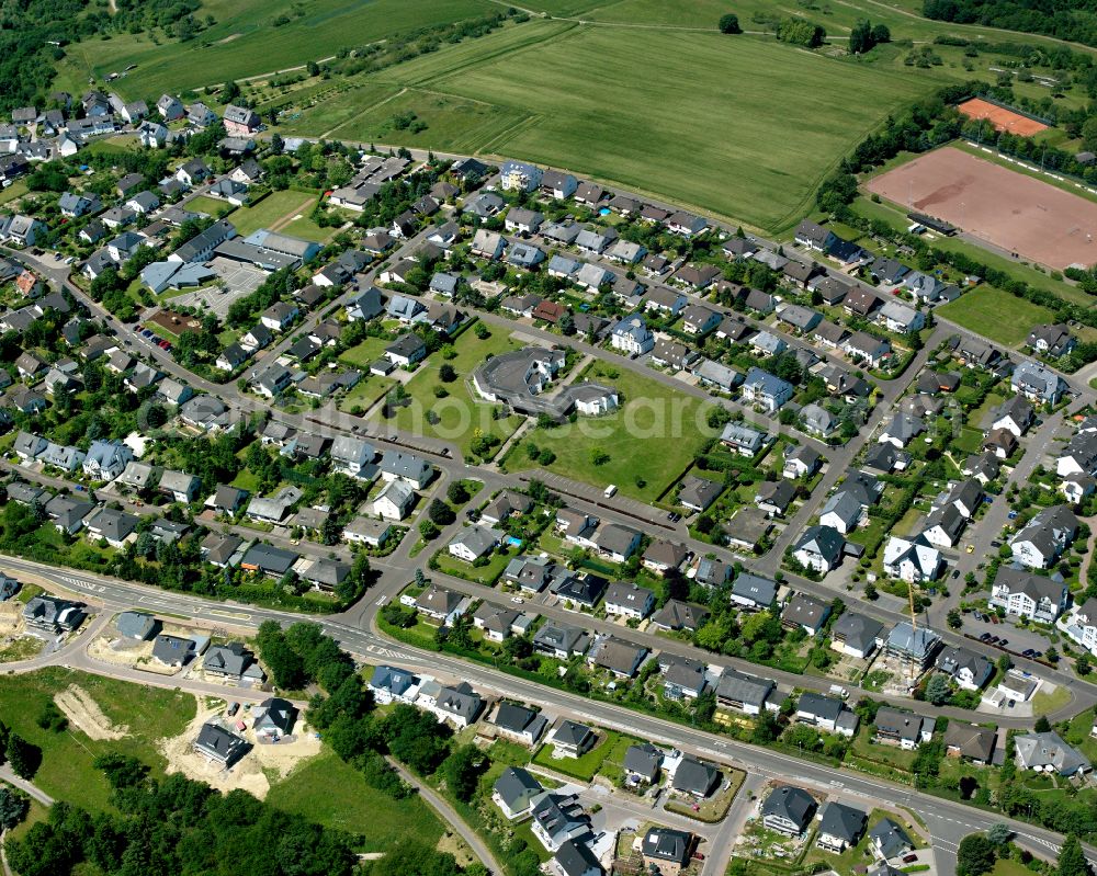 Aerial photograph Buchholz - Single-family residential area of settlement in Buchholz in the state Rhineland-Palatinate, Germany