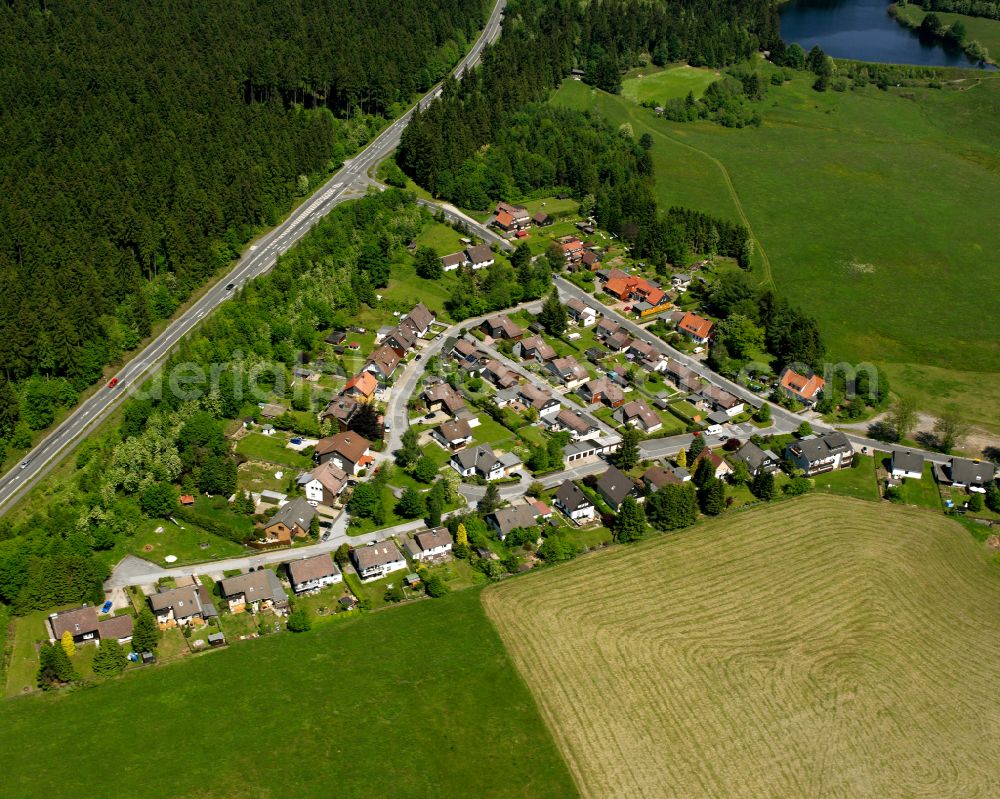 Aerial photograph Buntenbock - Single-family residential area of settlement in Buntenbock in the state Lower Saxony, Germany