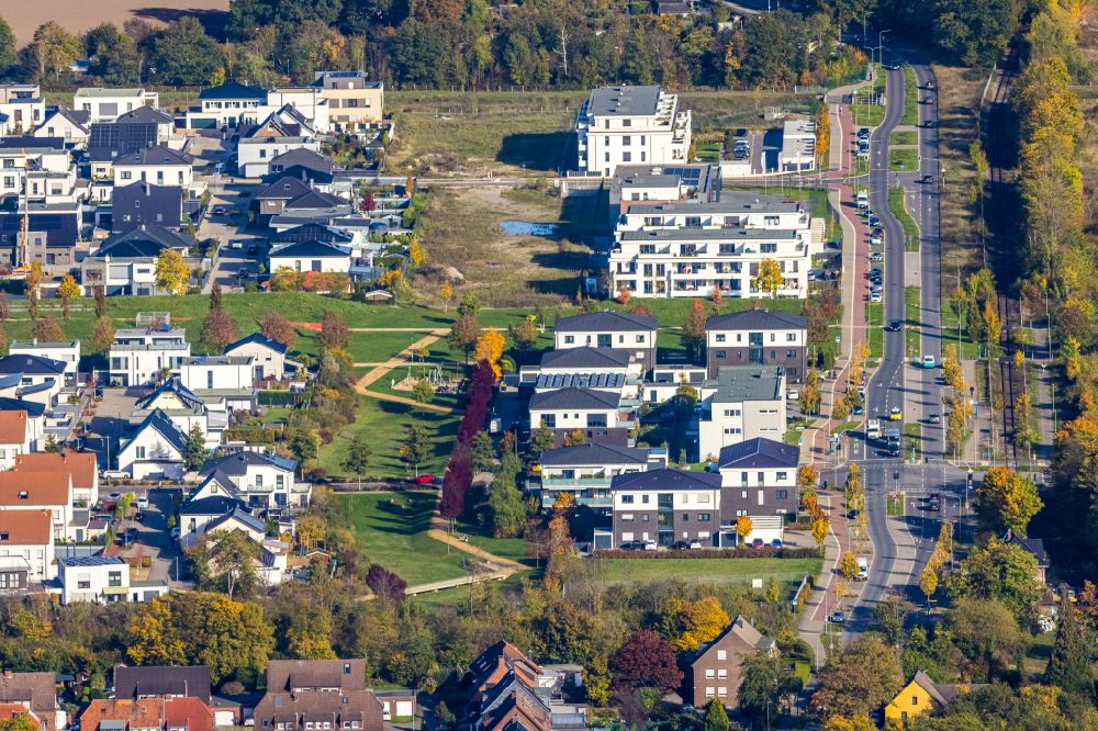 Aerial photograph Neukirchen-Vluyn - Single-family residential area Dicksche Heide in Neukirchen-Vluyn in the state of North Rhine-Westphalia