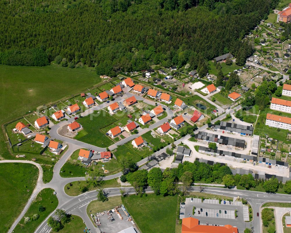 Aerial photograph Elbingerode (Harz) - Residential area of single-family settlement in Elbingerode (Harz) in the state Saxony-Anhalt, Germany